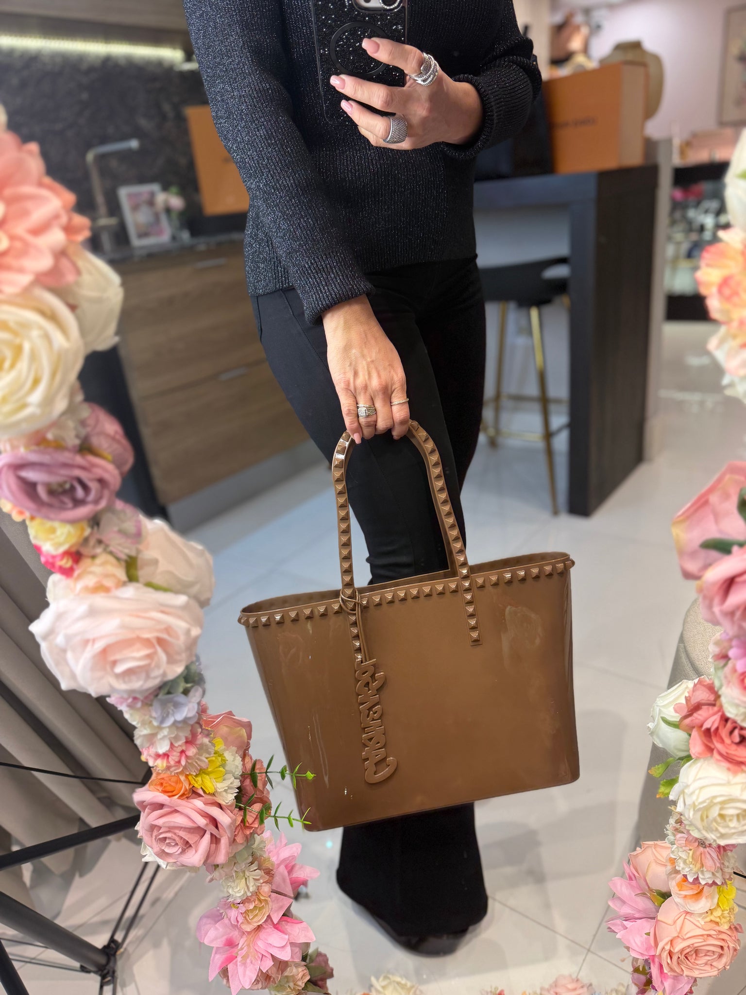 Bolso grande Carmen Sol Angelica – Gelatina metálica