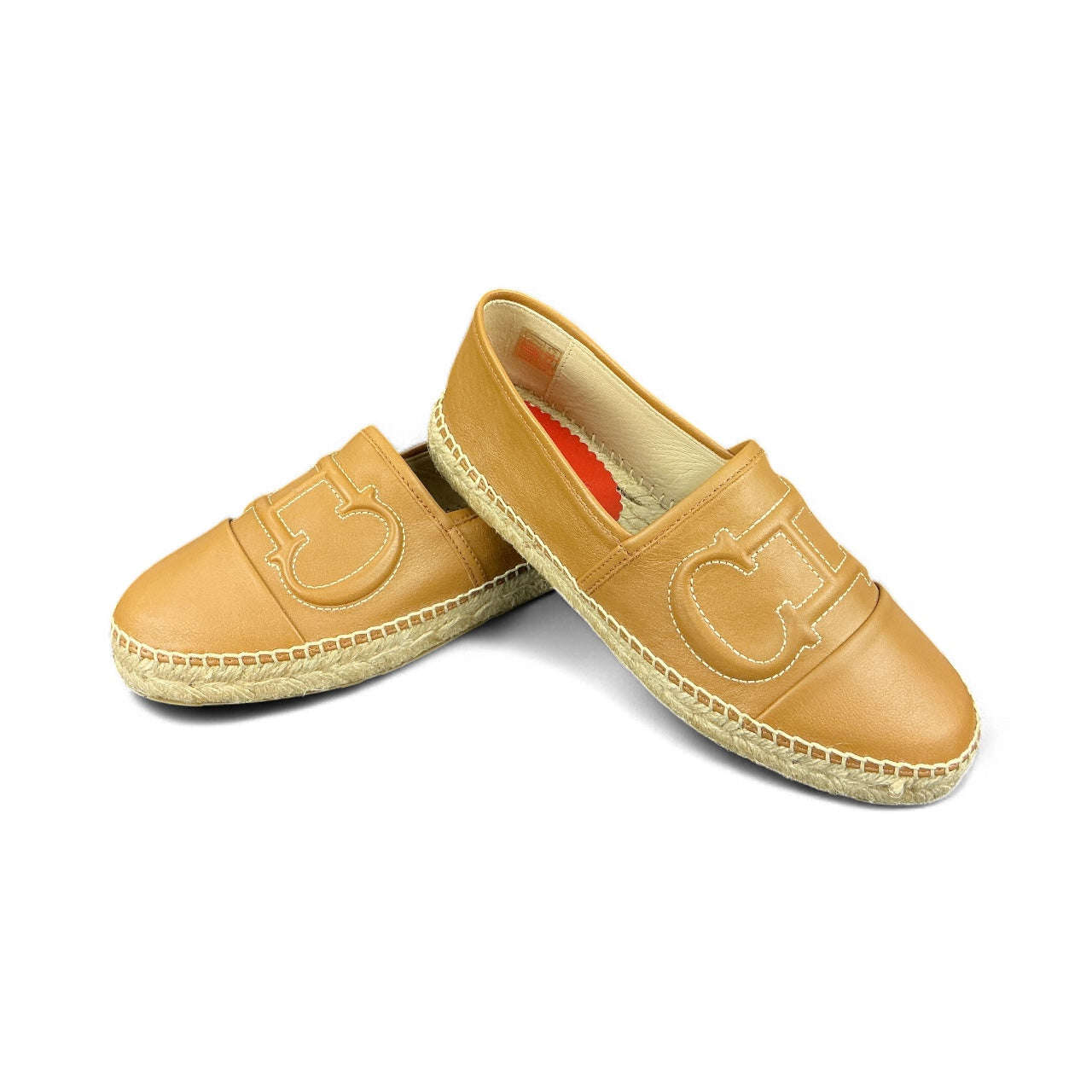 Carolina Herrera Espadrilles Cuero Camel – Nuevas en Caja