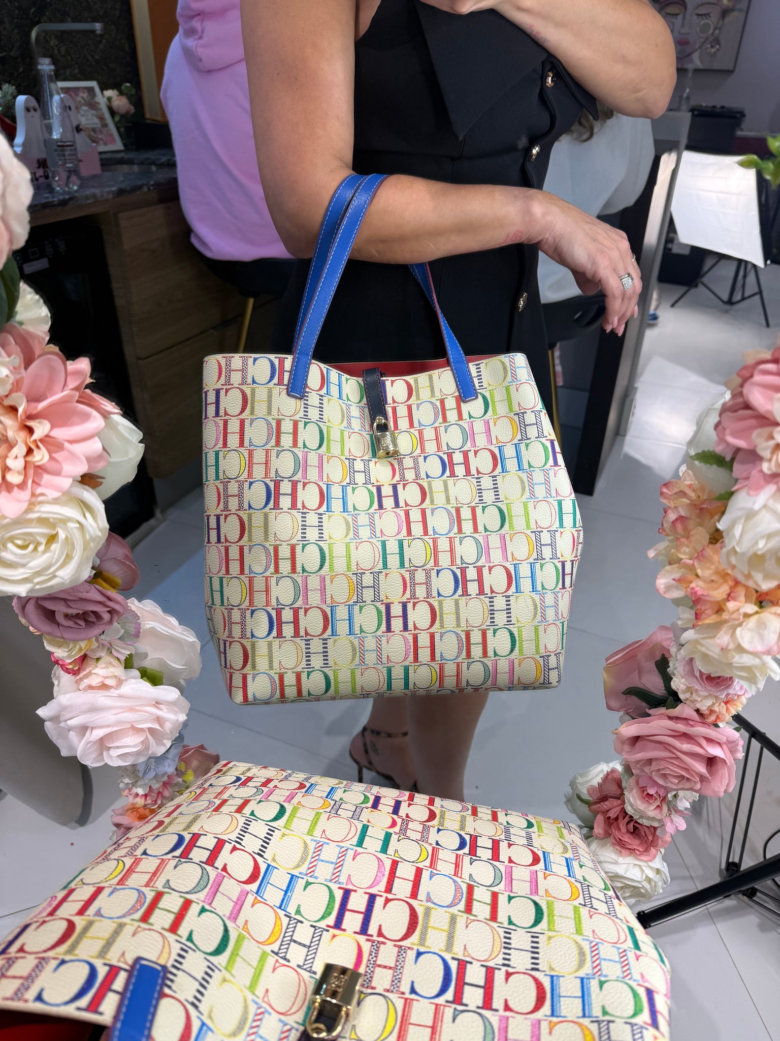 CAROLINA HERRERA Matryoshka Large Shoulder Bag “Multicolour”