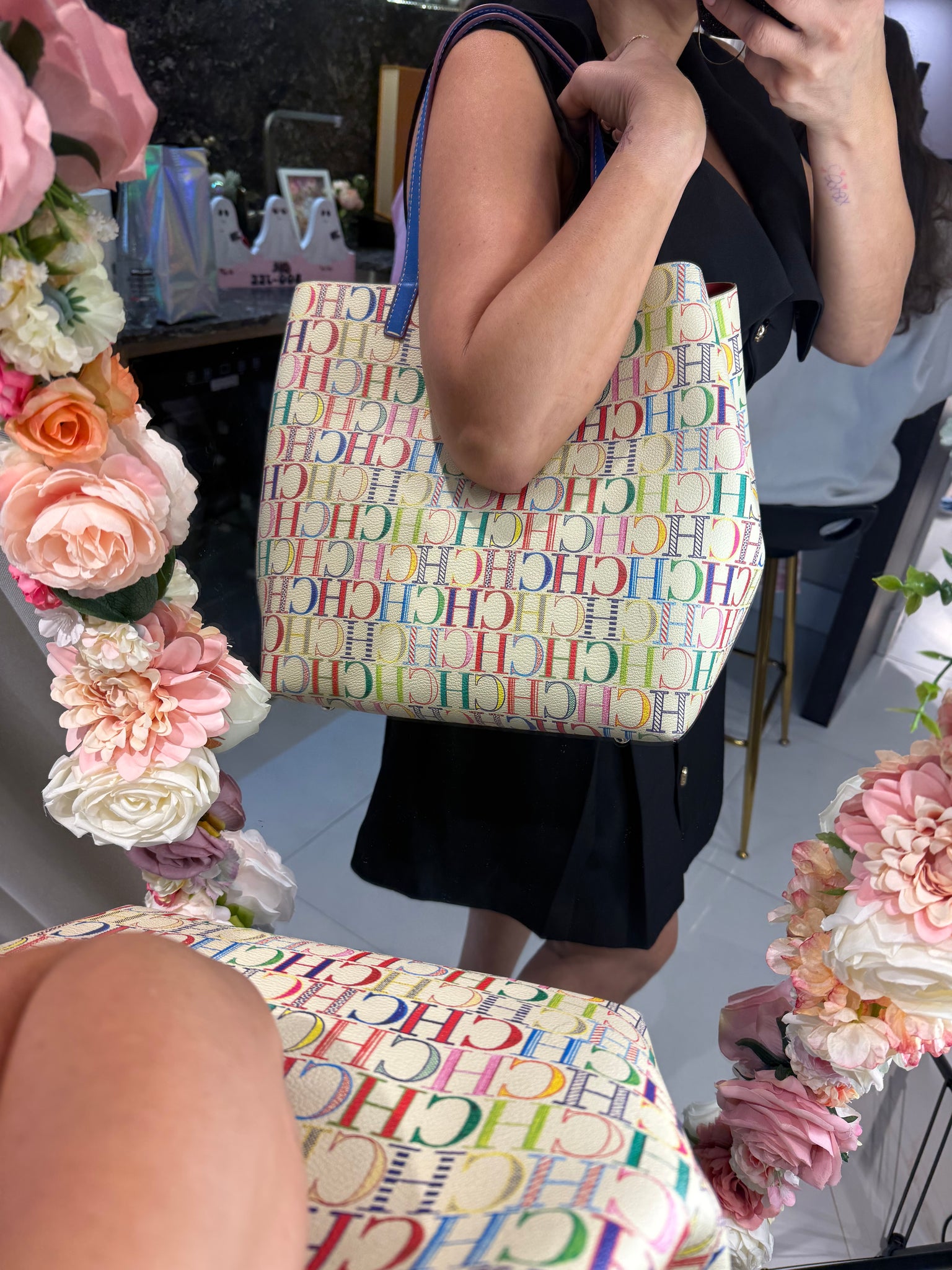 CAROLINA HERRERA Matryoshka Large Shoulder Bag “Multicolour”