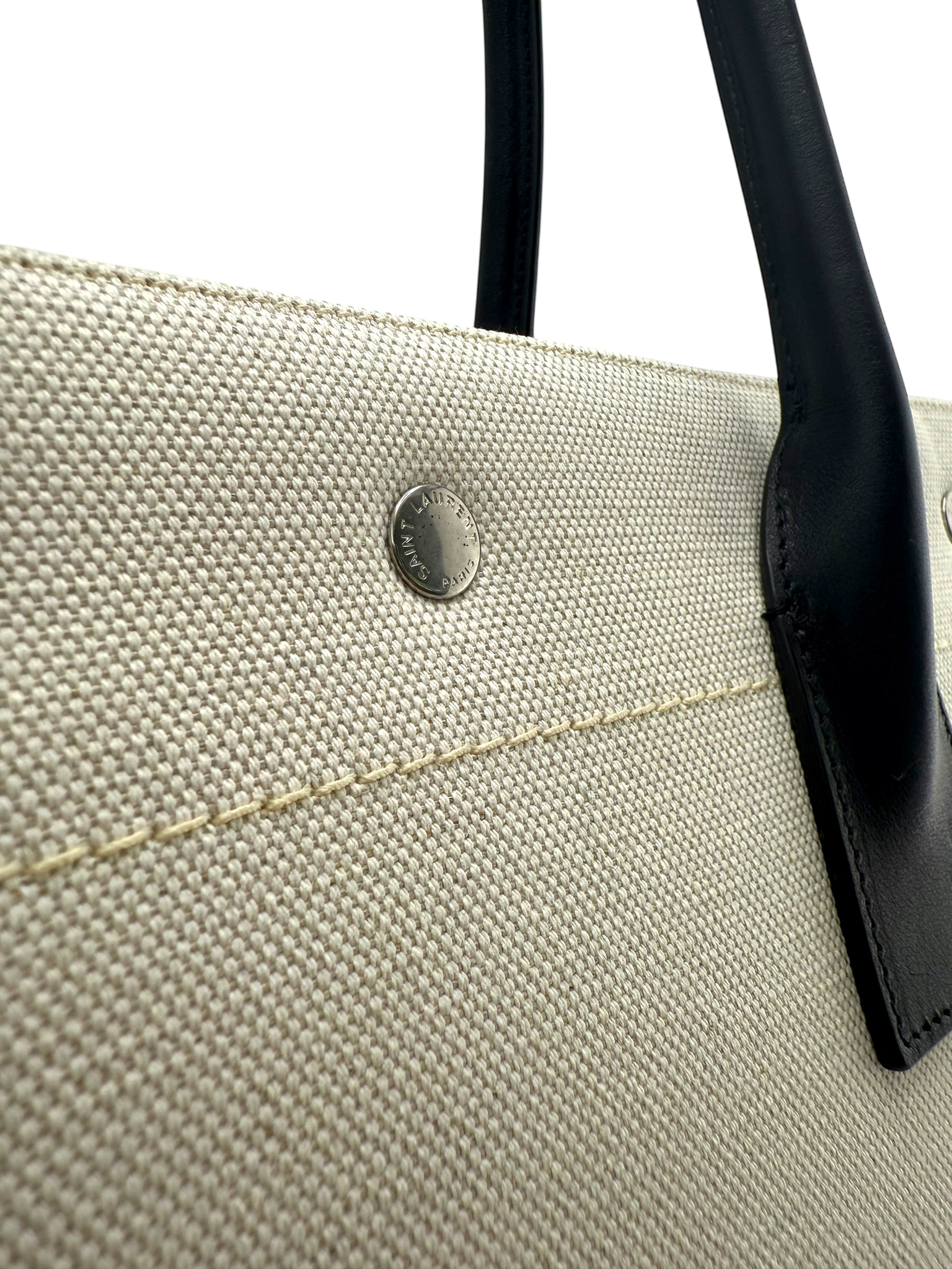 🖤 Saint Laurent “Rive Gauche” Tote en Canvas – Nueva