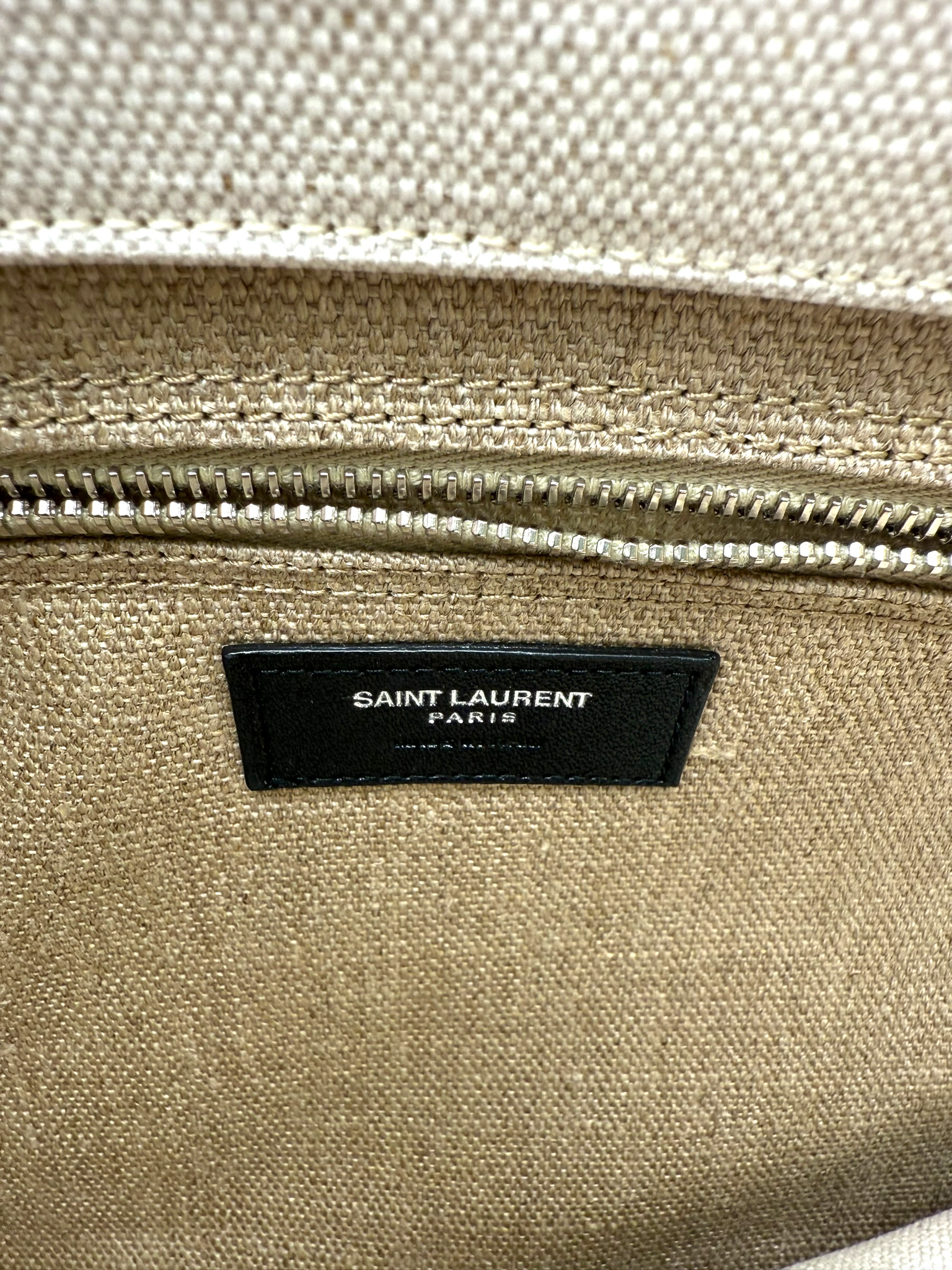 🖤 Saint Laurent “Rive Gauche” Tote en Canvas – Nueva