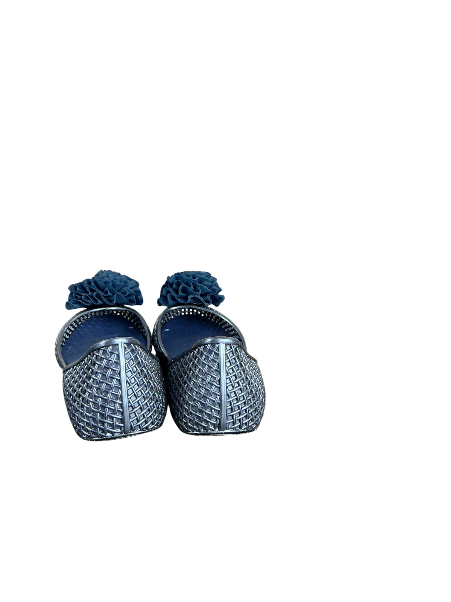 Melissa Campana Papel + J. Maskrey Flats – Azul marino con aplicación floral