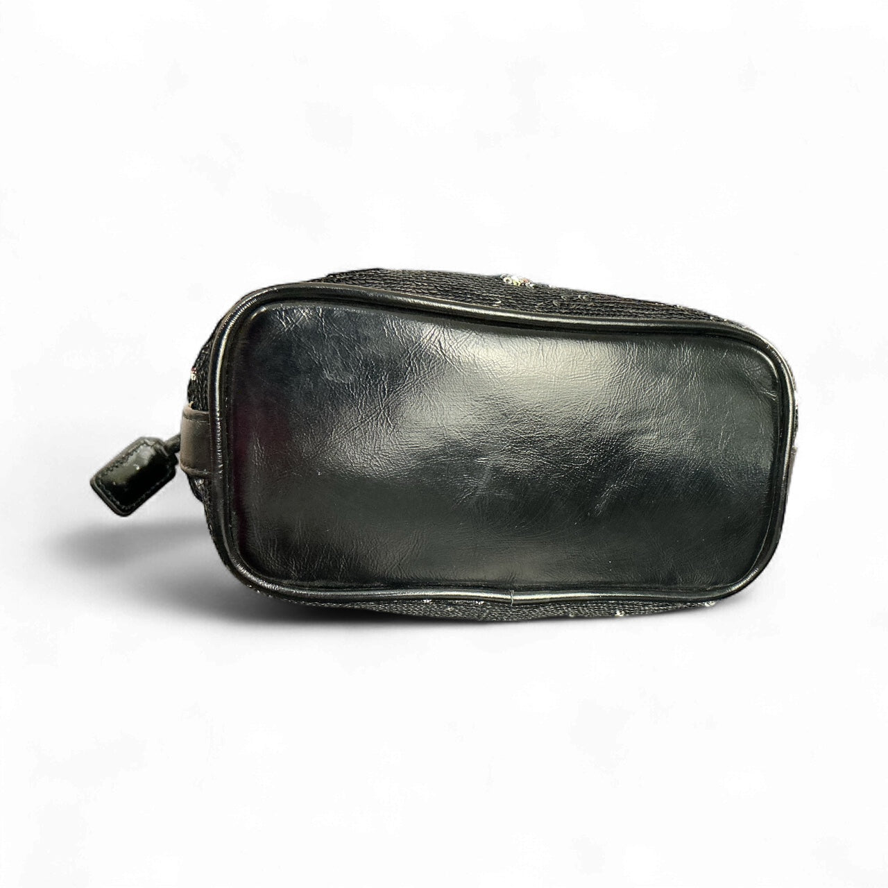 Bolso Coach Poppy Cinch – Lentejuelas negras con forro fucsia