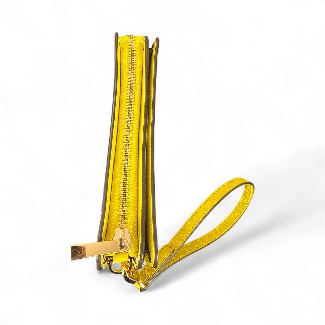 Tory Burch Emerson Wristlet – Amarillo Vibrante (Nueva)