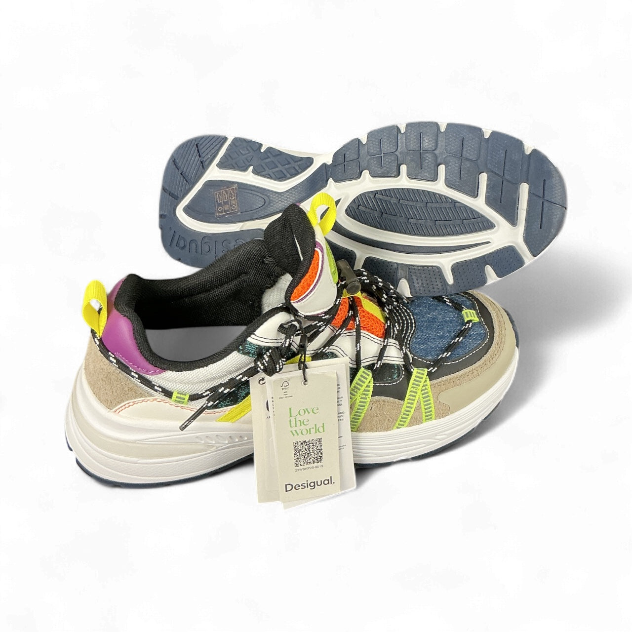 Sneakers Desigual “Love the World” – Talla 39 (NWT)