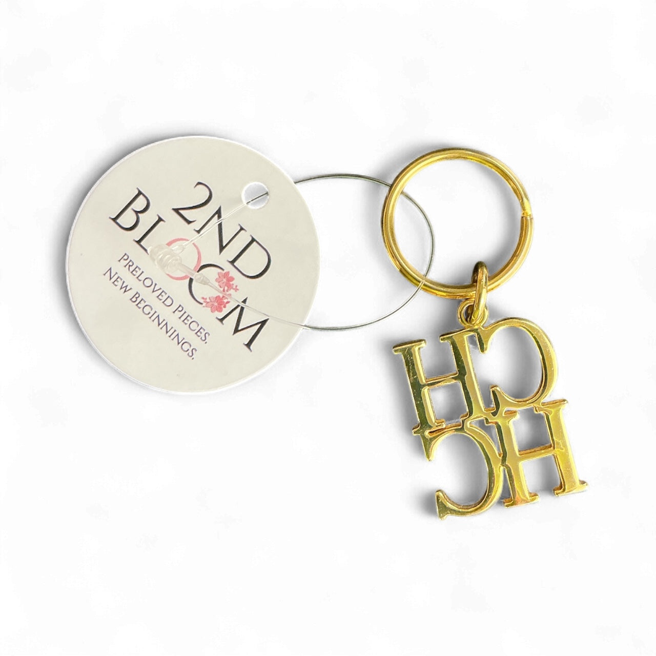 Llavero Carolina Herrera CH/HC — Dorado