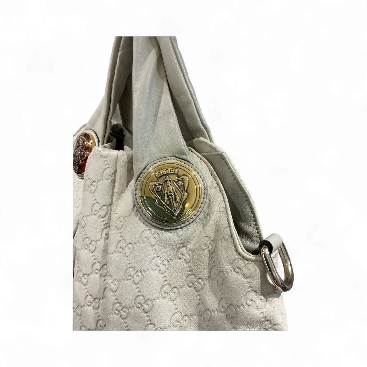 Gucci Guccissima Hysteria Top Handle Bag – Off White