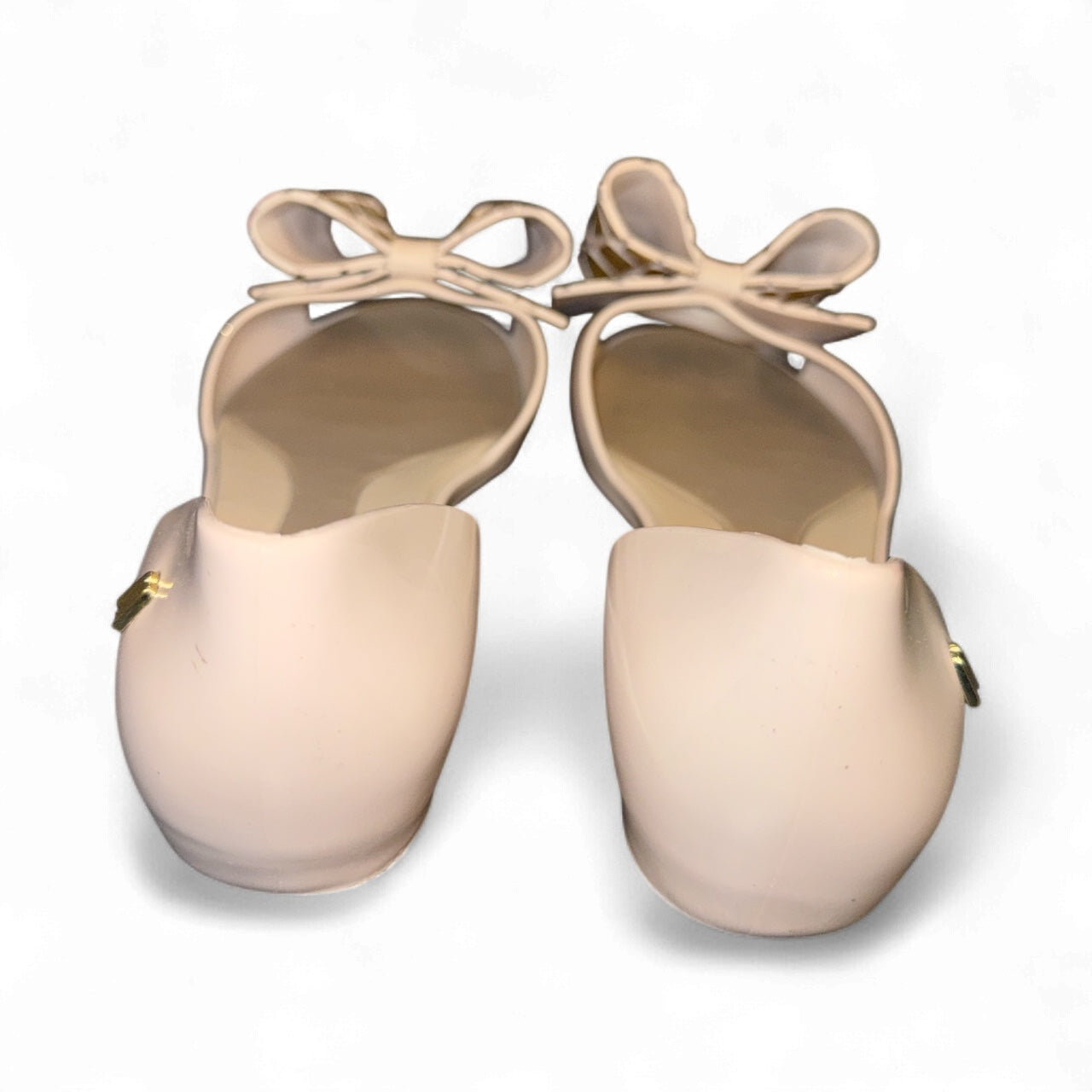 Melissa x Jason Wu Ultragirl Bow Flats – Gris con lazo dorado