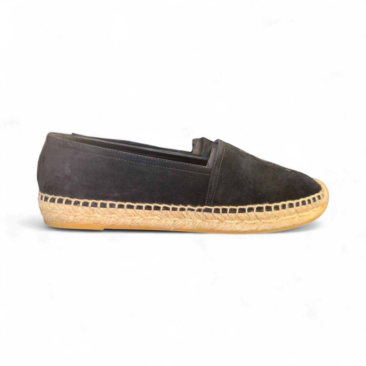 Saint Laurent Black Suede Espadrilles (Size 37)