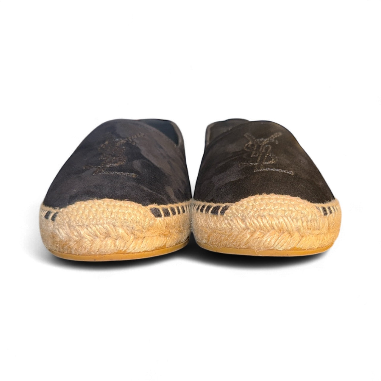 Saint Laurent Black Suede Espadrilles (Size 37)