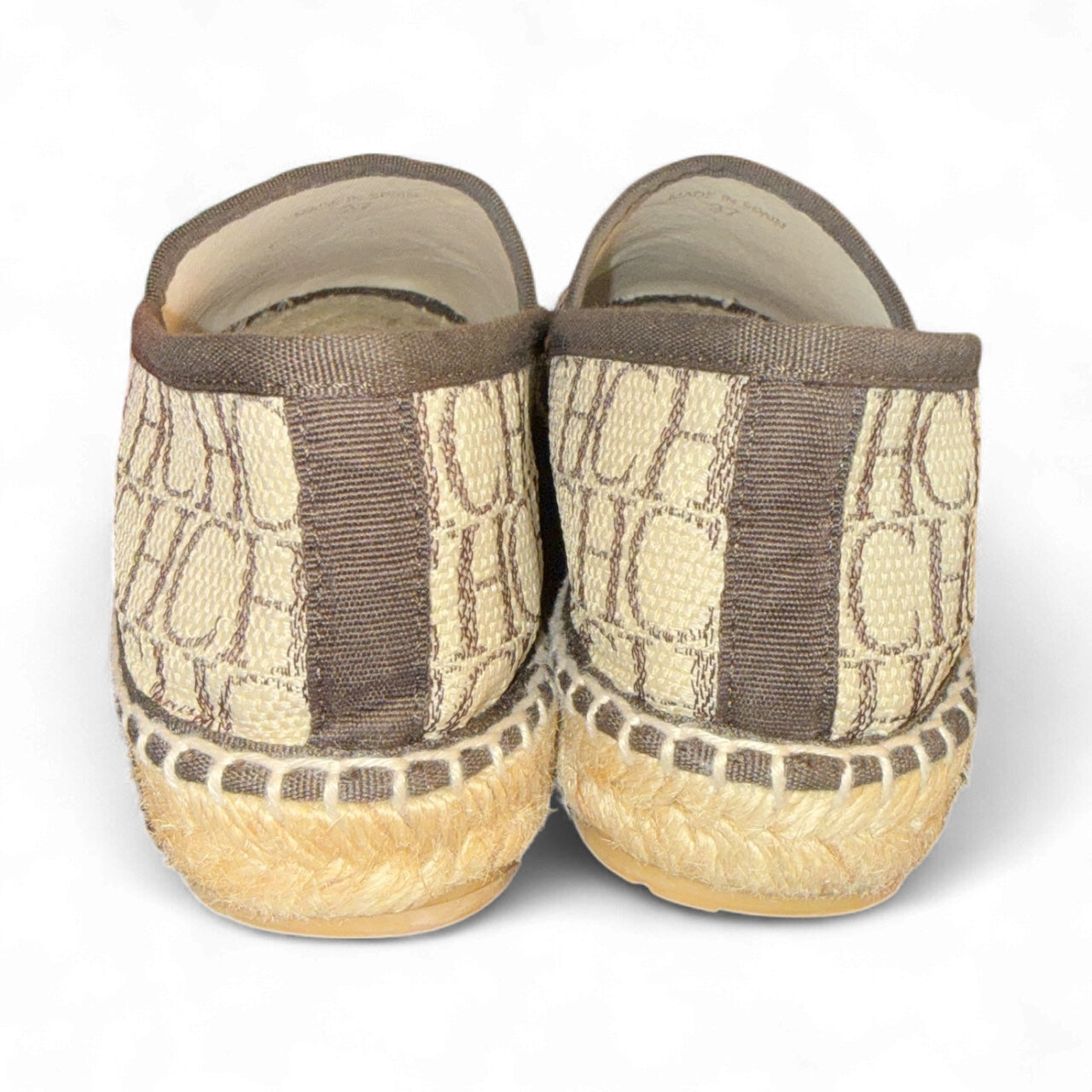 Espadrilles Carolina Herrera Monogram Canvas – Talla 37