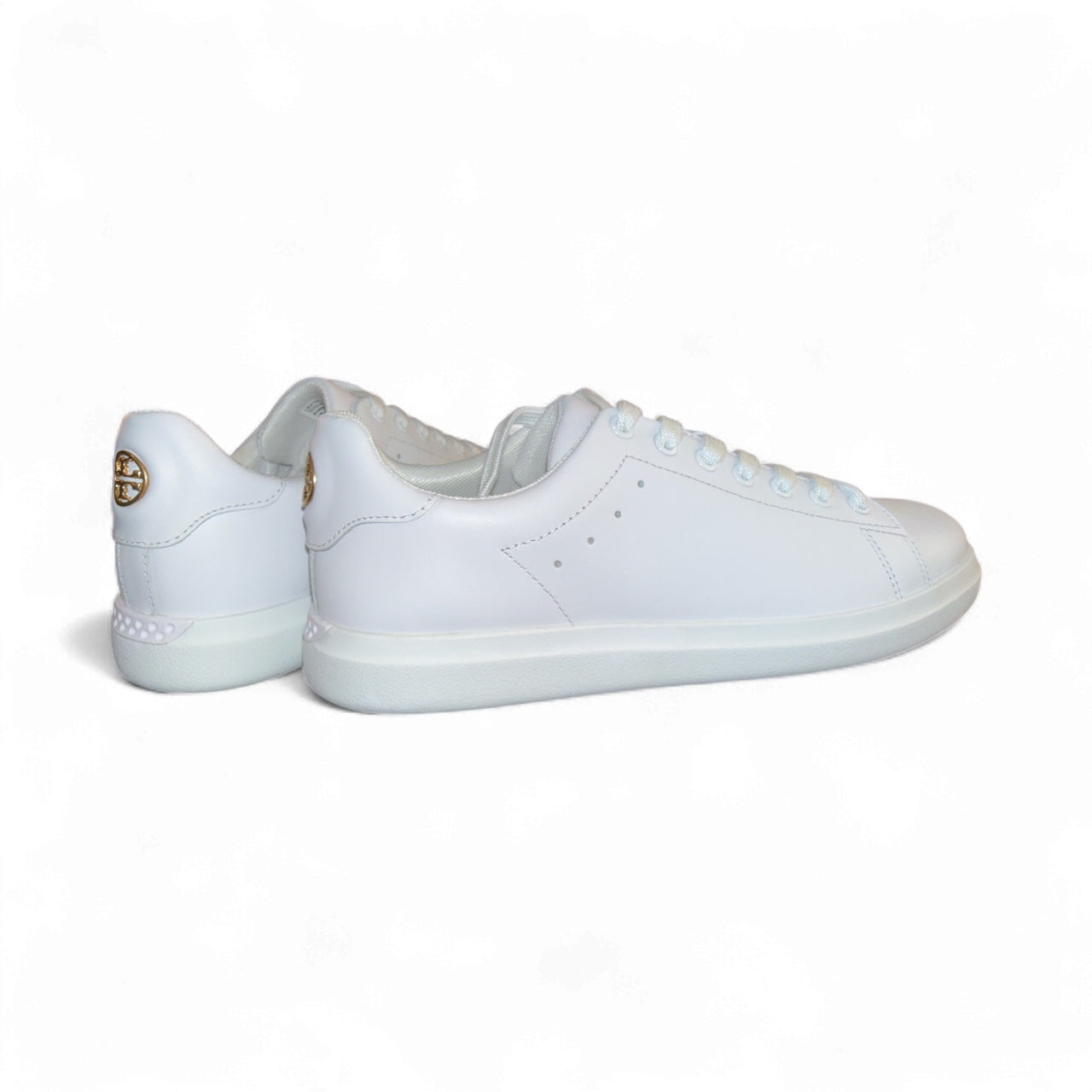 Tory Burch Howell Court Sneaker – Blanco Titanio, NUEVAS