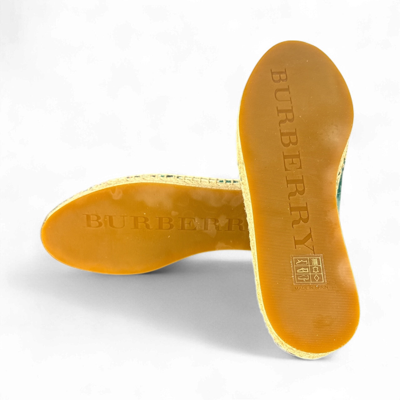 Burberry Espadrilles con Estampado Floral – Verde y Rosa – Size 7.5 Nuevas