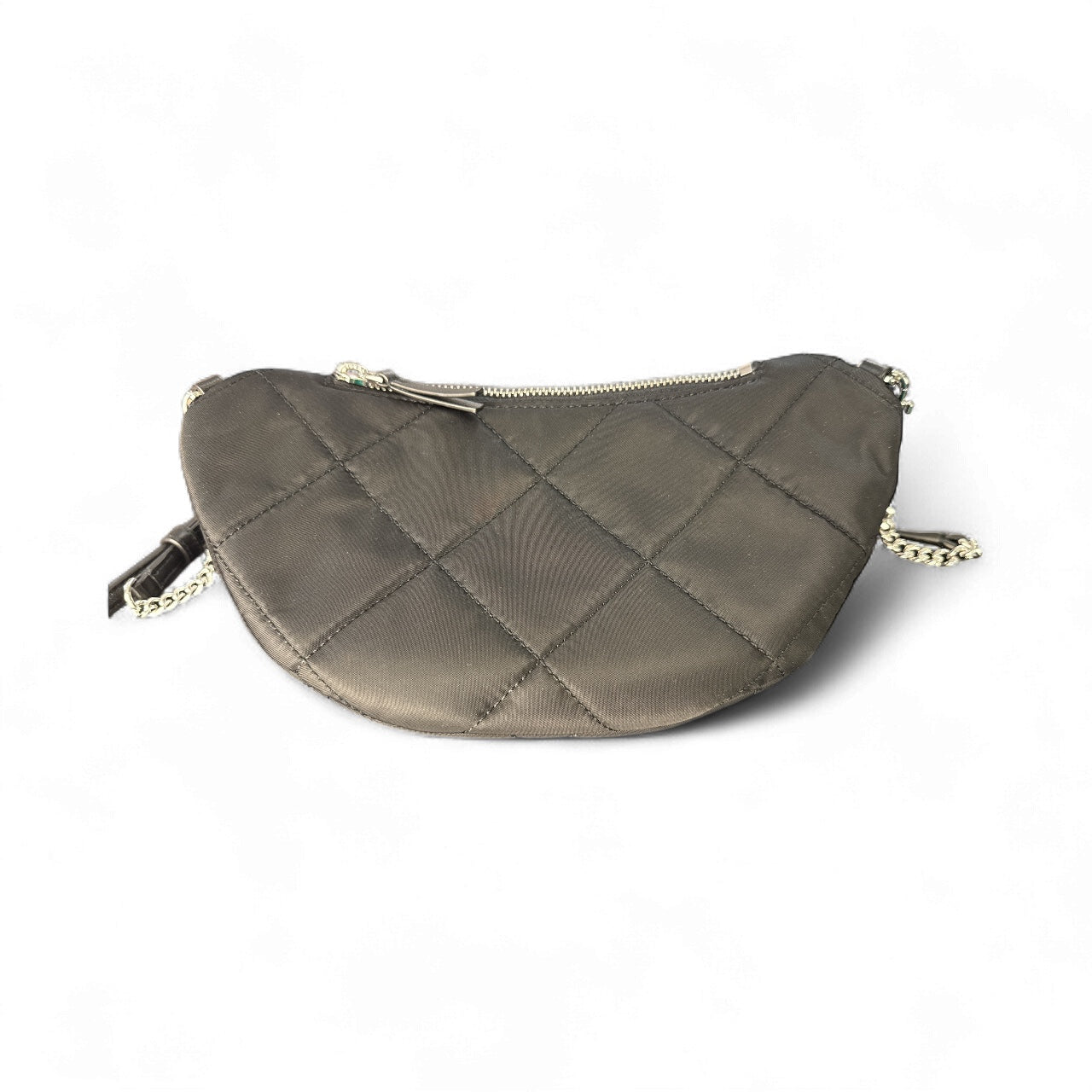 Tory Burch “Willa” Quilted Nylon Belt Bag – Negro con Detalles Plateados (Nueva con Tags)