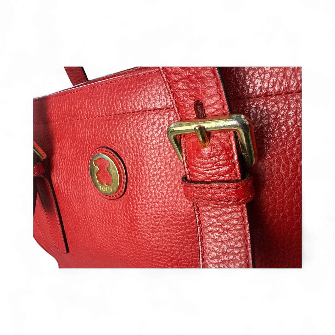 Bolso mediano Brooklyn City de piel TOUS – Rojo