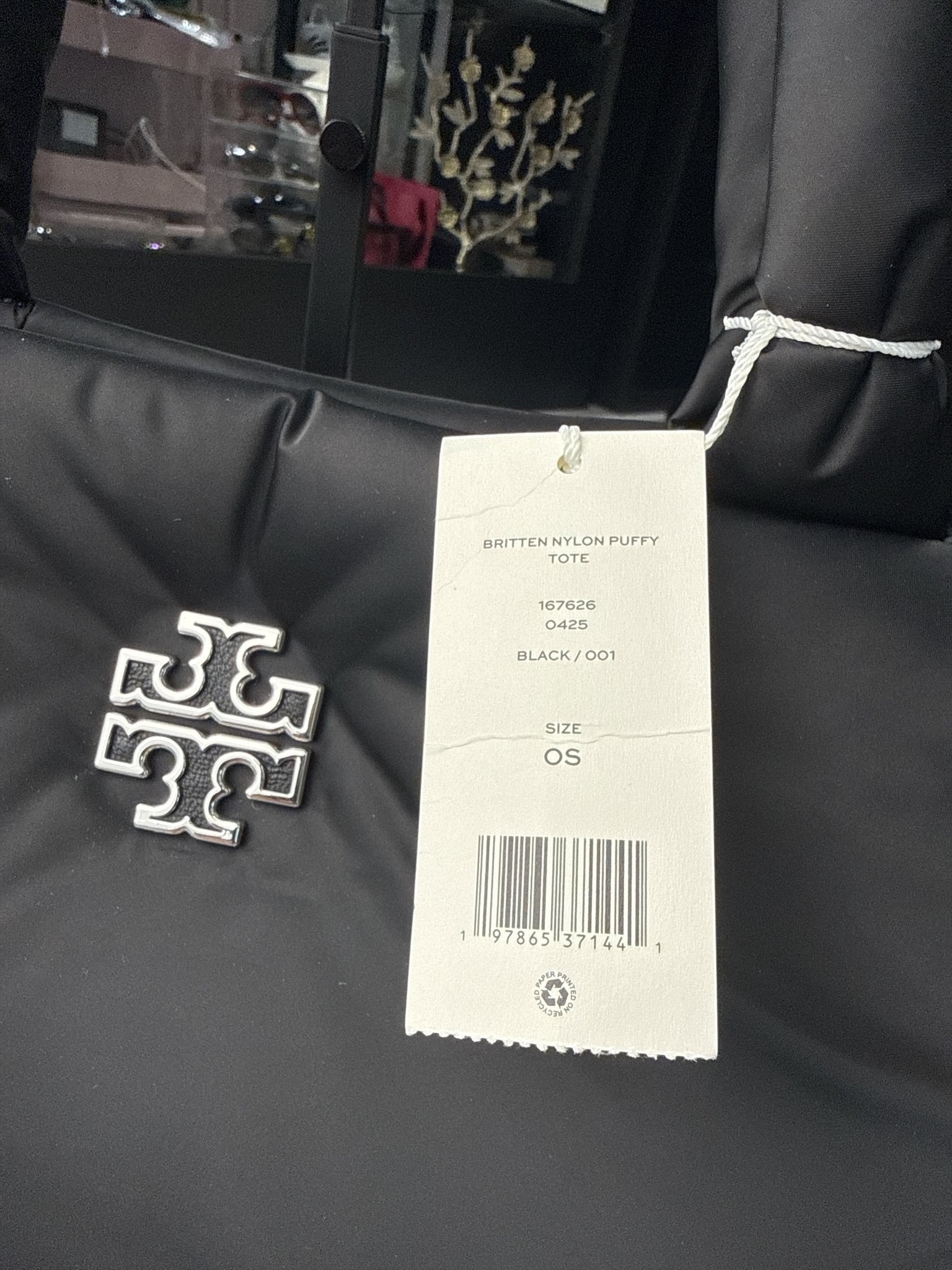 Tory Burch BRITTEN NYLON PUFFY TOTE