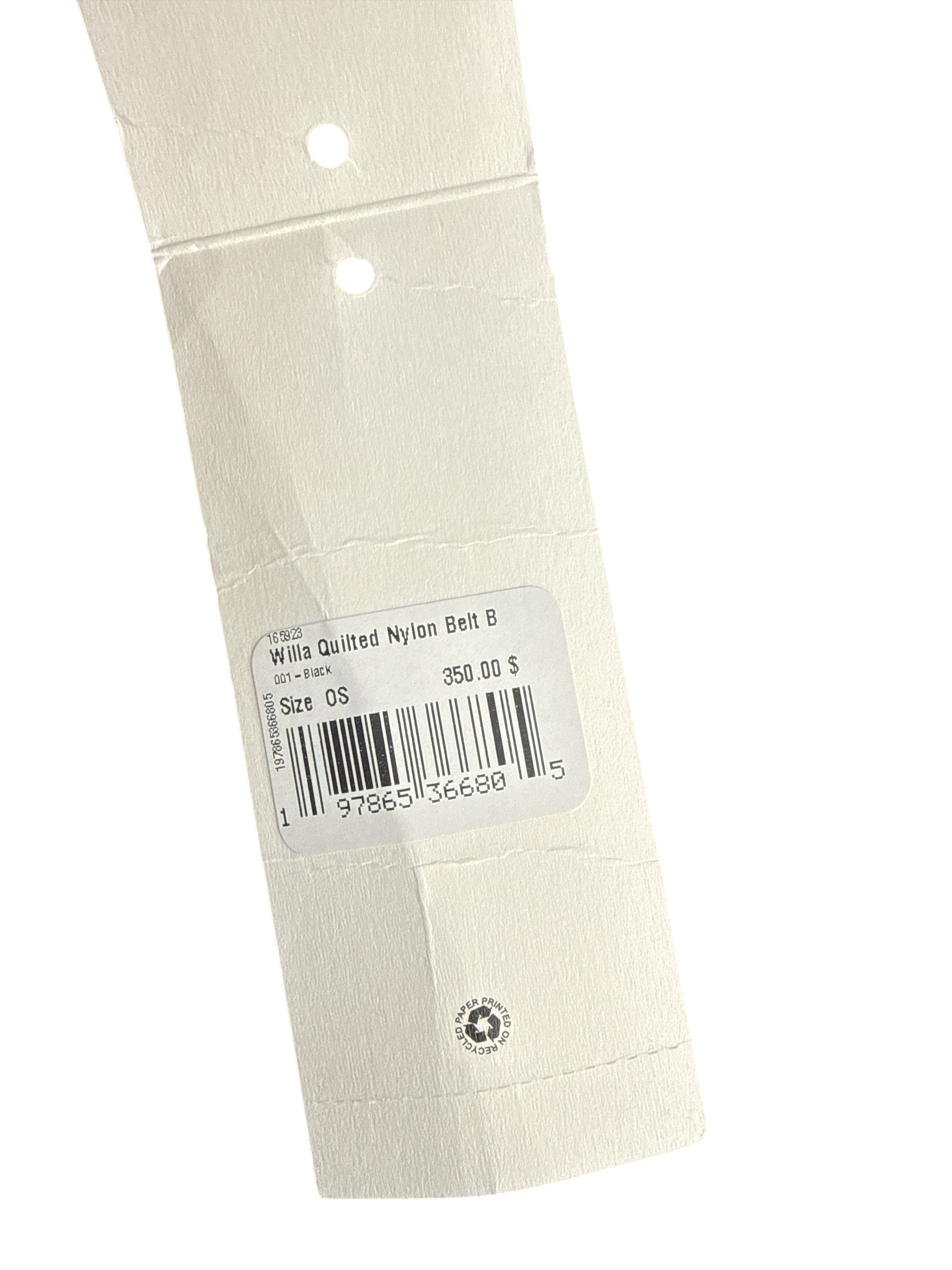 Tory Burch “Willa” Quilted Nylon Belt Bag – Negro con Detalles Plateados (Nueva con Tags)