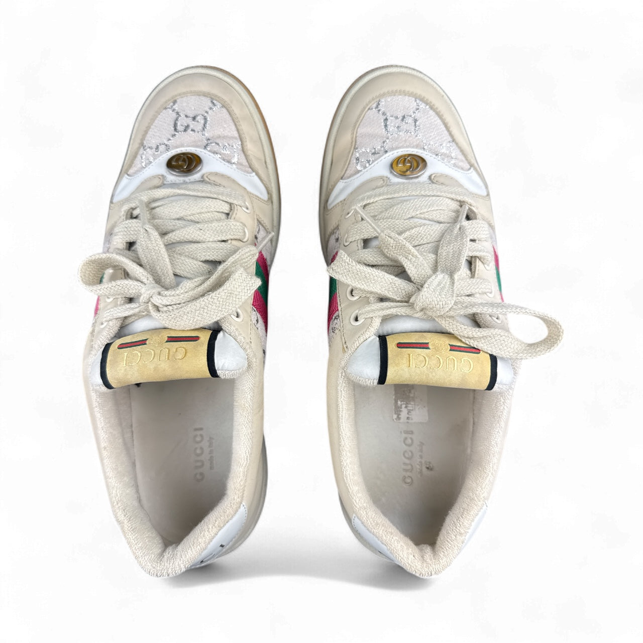 Gucci Ace Web Stripe Low-Top Sneakers – Talla 40 (Con caja, dust bags y cordones extra)