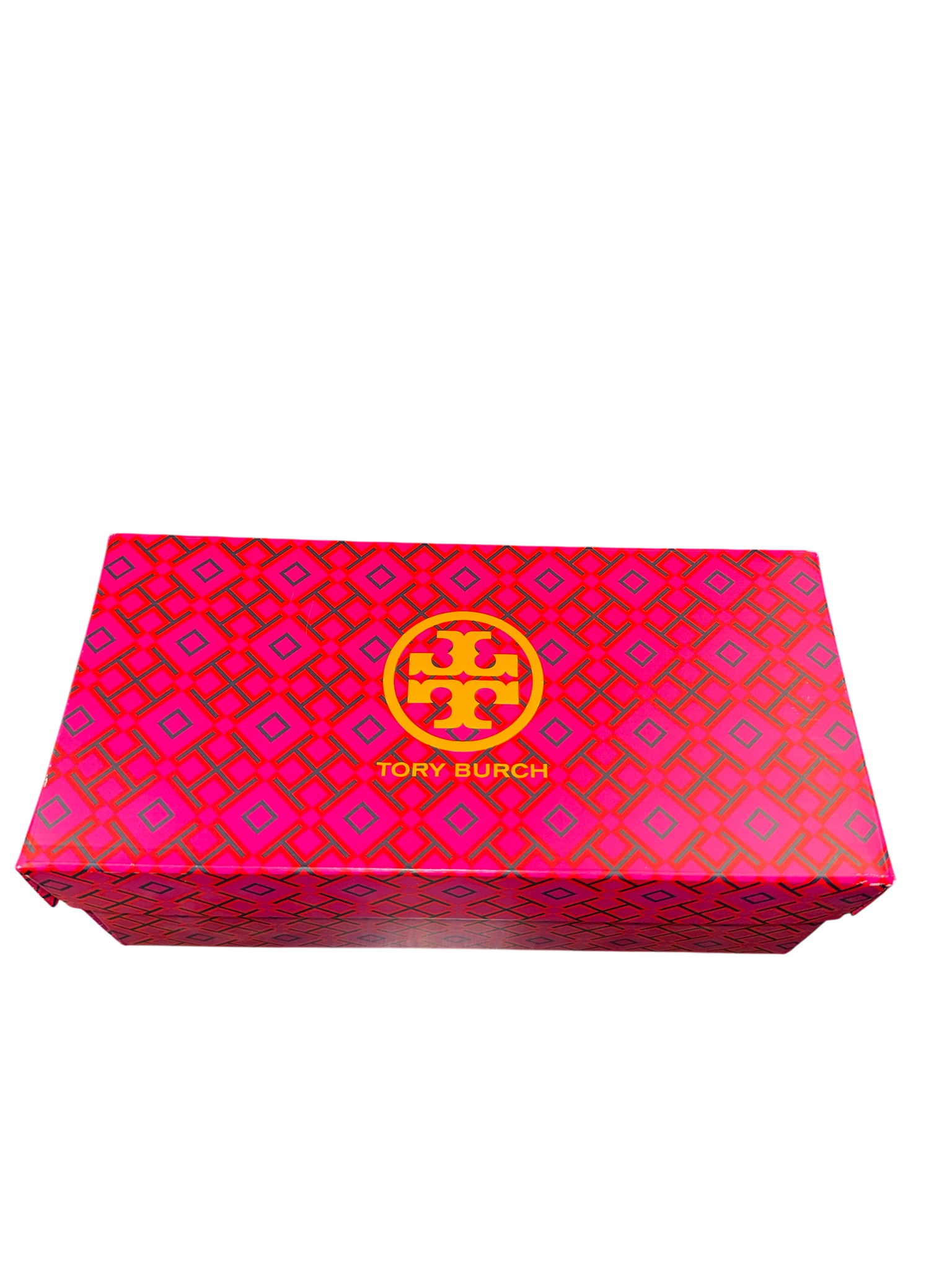 Tory Burch Georgia black pave Napa leather ballet flats