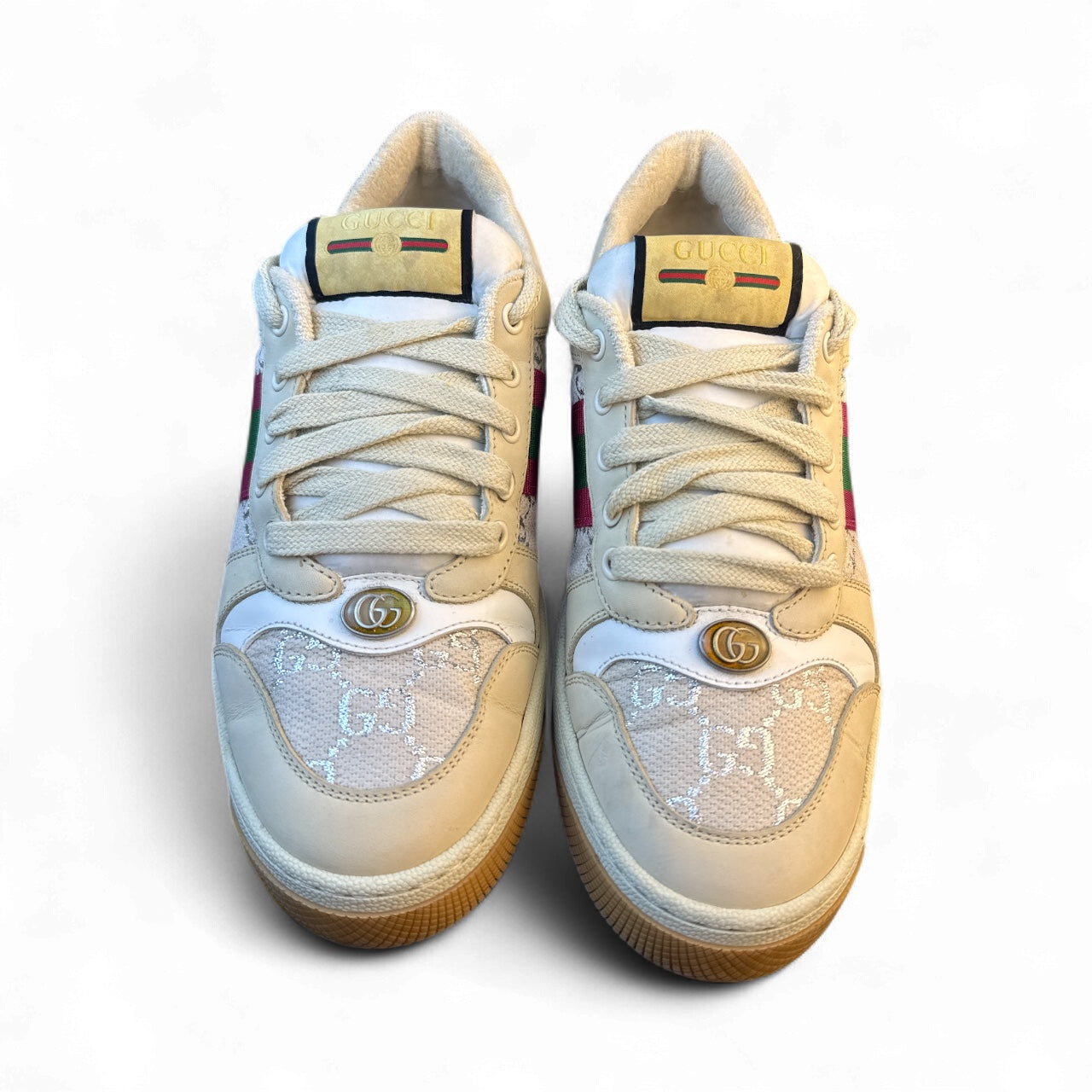 Gucci Ace Web Stripe Low-Top Sneakers – Talla 40 (Con caja, dust bags y cordones extra)