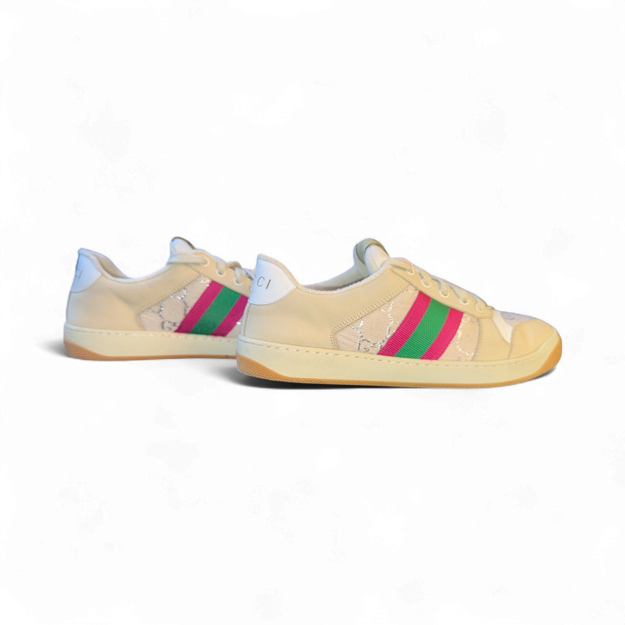 Gucci Ace Web Stripe Low-Top Sneakers – Talla 40 (Con caja, dust bags y cordones extra)