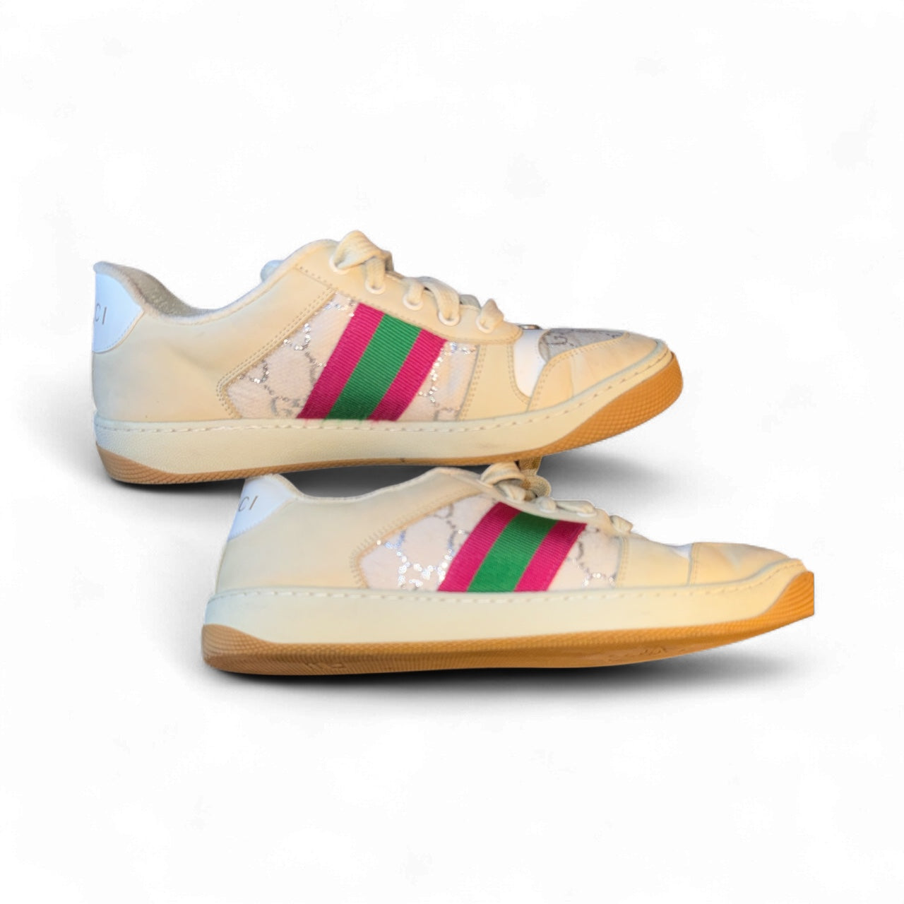 Gucci Ace Web Stripe Low-Top Sneakers – Talla 40 (Con caja, dust bags y cordones extra)