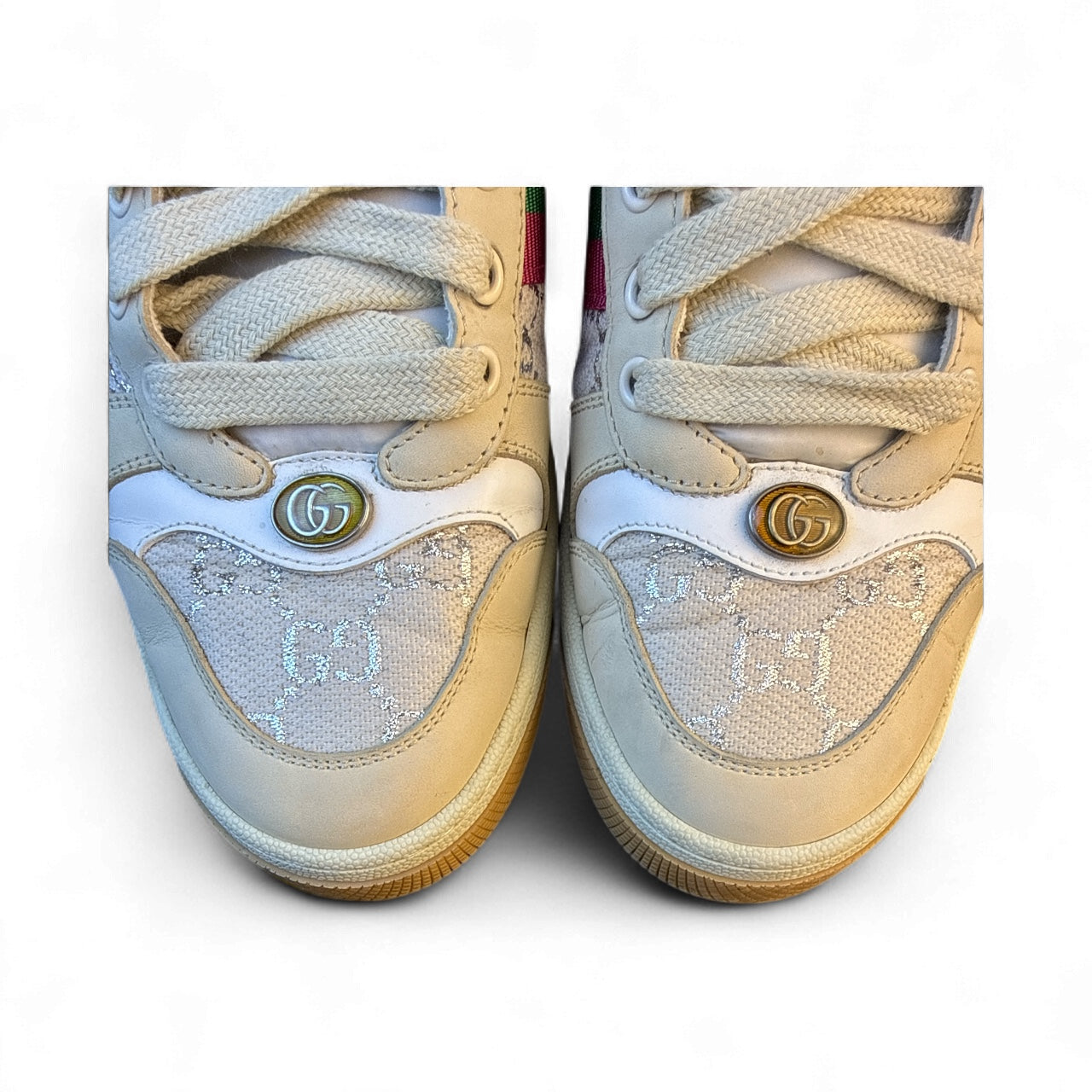 Gucci Ace Web Stripe Low-Top Sneakers – Talla 40 (Con caja, dust bags y cordones extra)