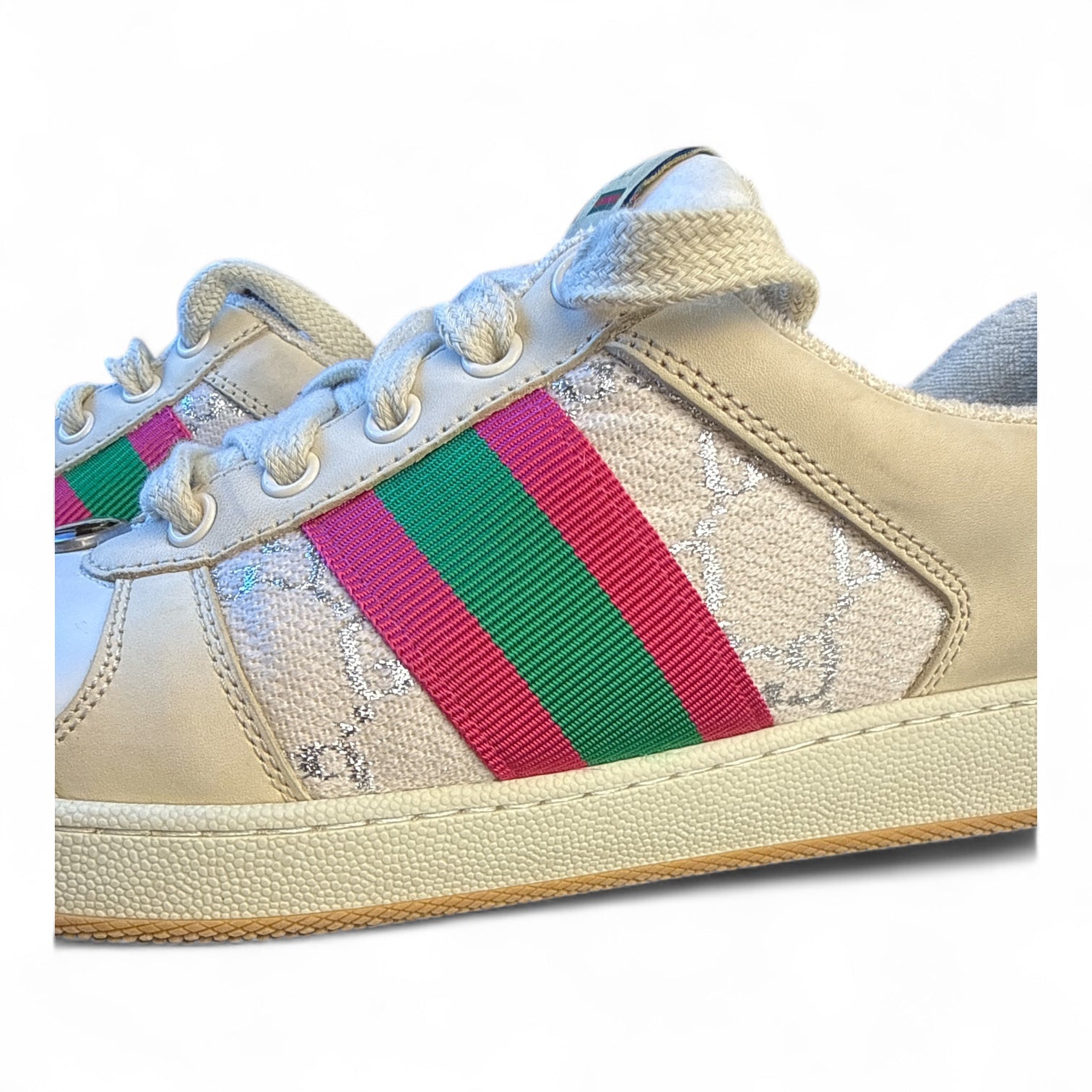 Gucci Ace Web Stripe Low-Top Sneakers – Talla 40 (Con caja, dust bags y cordones extra)