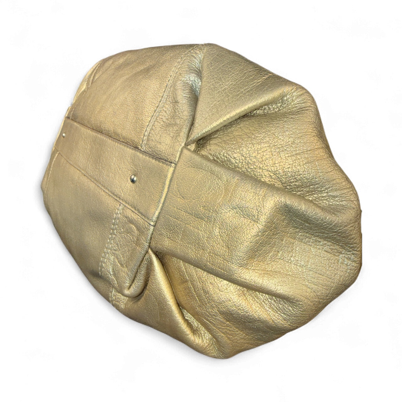 Carolina Herrera Gold Monogram Embossed Leather Dahlia Hobo,  Candado y Llaves Originales