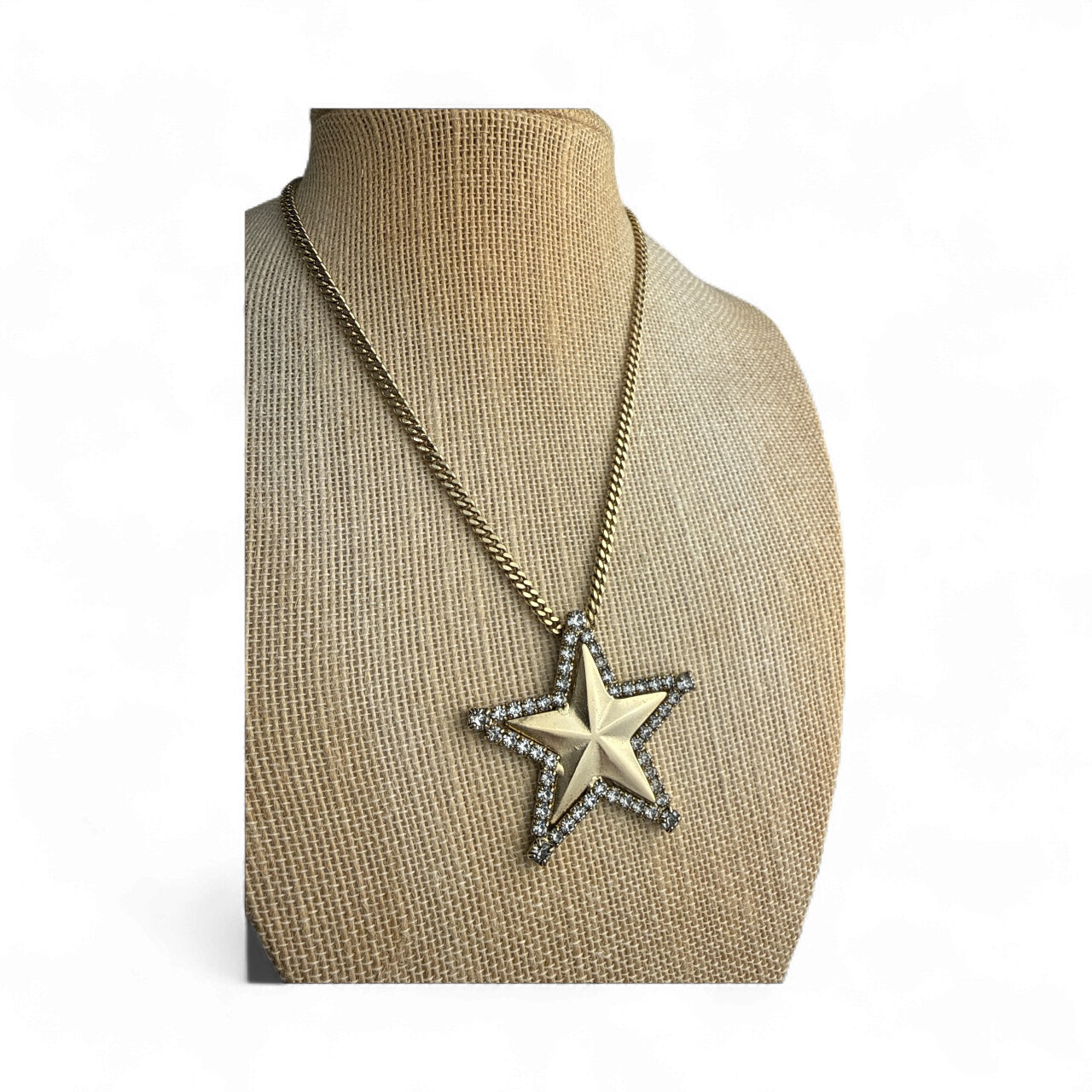 TOVA Star Necklace Dorado con Rhinestones – Brilla con Propósito