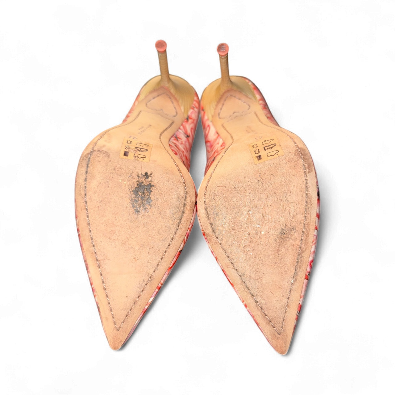 Sophia Webster “Lola” Dreamy Flamingo Print Satin Pumps – Talla US 9 / EU 40