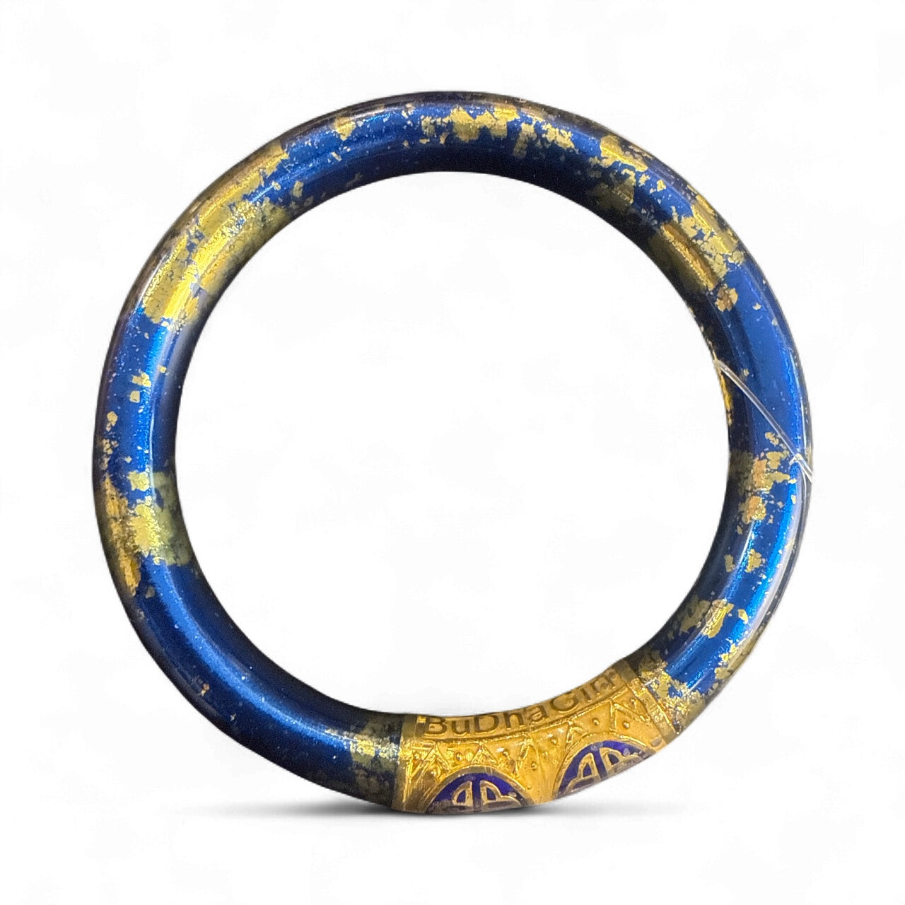 BuDhaGirl Tzubbie All Weather Bangle – Koi Saphire (Talla Medium, NUEVA)