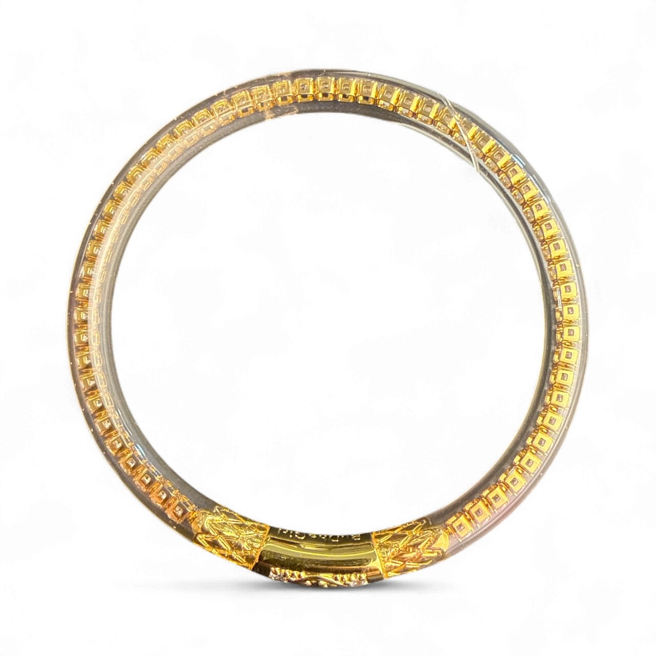 BuDhaGirl All Weather Bangle Clear Crystals (Talla Medium, NUEVA)